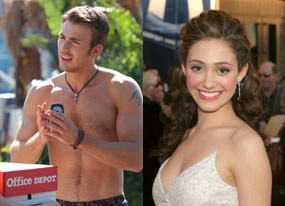 Chris Evans, Emmy Rossum Chris Evans, Emmy Rossum